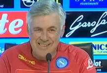 Carlo Ancelotti tecnico partenopei