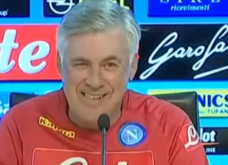 Carlo Ancelotti tecnico partenopei